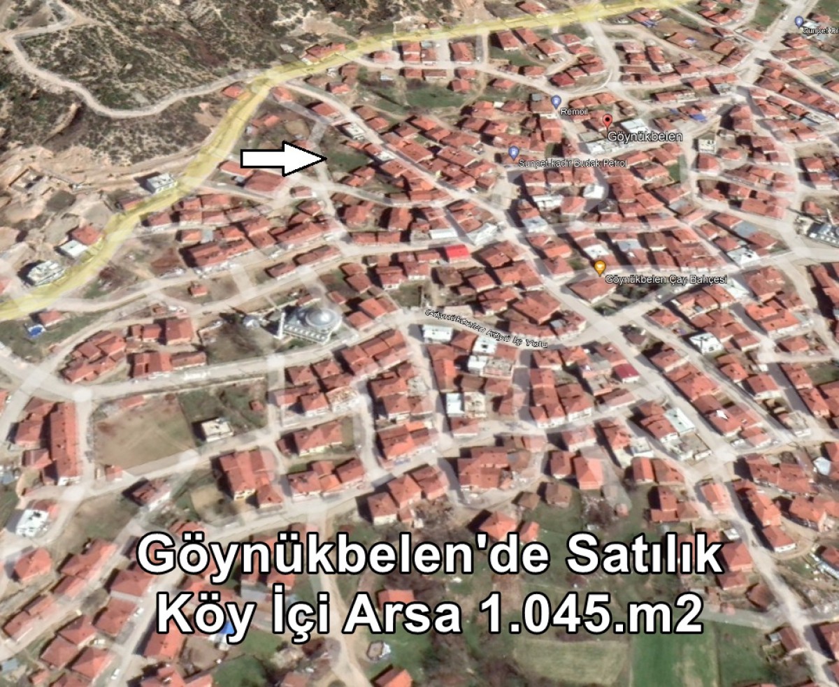 Orhaneli Göynükbelen'de Satılık Köy İçi Arsa ~ 1.045.m²