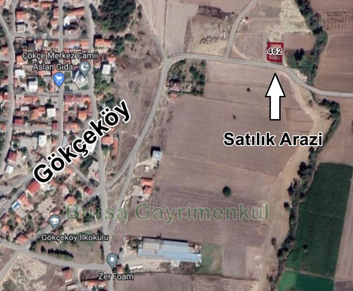 Nilüfer Gökçeköy'de Harika Konumda Satılık Arazi ~ 544.m2
