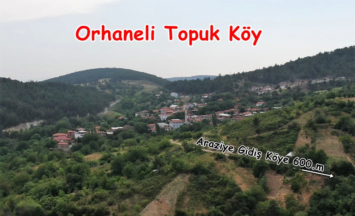 Bursa Orhaneli Topuk Köy'de Satılık 1.660.m2 Arazi ~ Harika Dağ Manzaralı